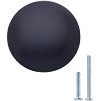 Los mejores  - AmazonBasics - Pomo de armario redondo- 2-99 cm de diámetro- Negro liso- Paquete de 10